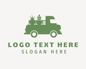 Plant - Lawn Plants Truck logo design