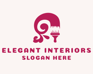 Interior Design Painting  logo design