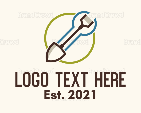 Shovel Landscape Gardening Logo