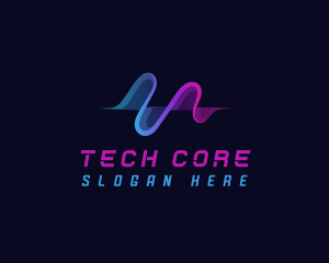 Wave Tech Digital logo design