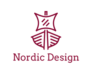 Sail Viking Ship logo design