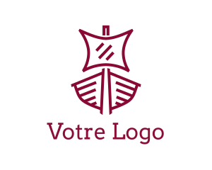 Explorer - Sail Viking Ship logo design