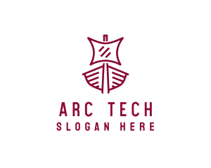 Arc - Norse Sailing Boat logo design