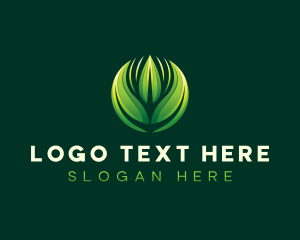 Herb - Leaf Lawn Landscaping logo design