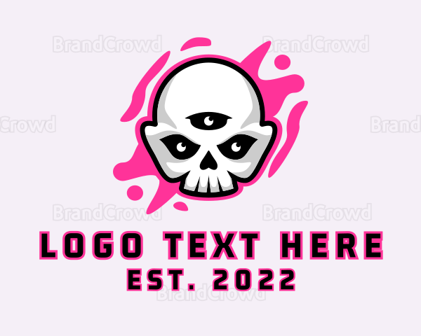 Three Eye Skull Gaming Logo