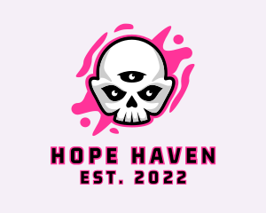 Rapper - Three Eye Skull Gaming logo design