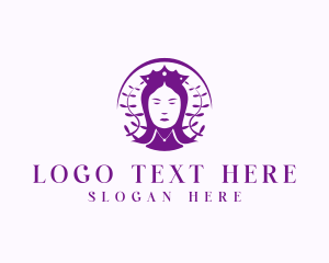 Silhouette - Queen Pageant Fashion logo design