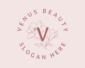 Feminine Beauty Floral logo design