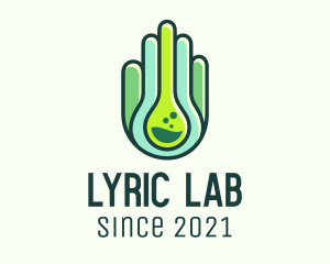 Organic Chemical Hand  logo design