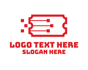 Amusement Park - Coupon Ticket Technology logo design