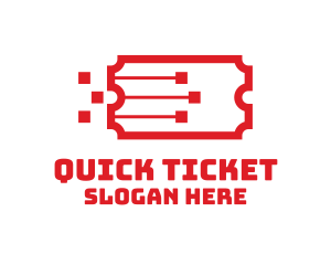 Ticket - Coupon Ticket Technology logo design