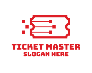 Ticket - Coupon Ticket Technology logo design