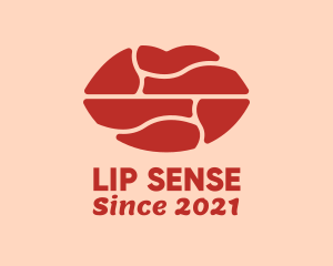 Pouty Red Lips  logo design