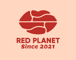 Pouty Red Lips  logo design