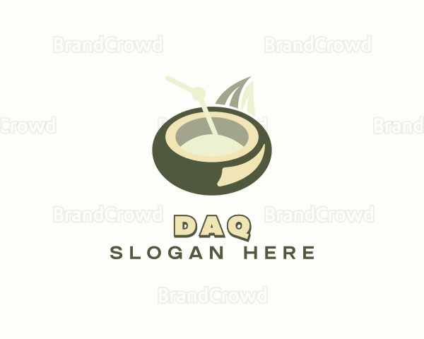 Coconut Juice Straw Logo