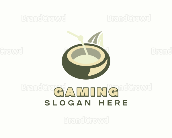 Coconut Juice Straw Logo