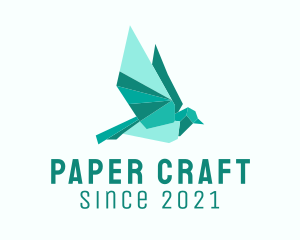 Green Pigeon Origami  logo design