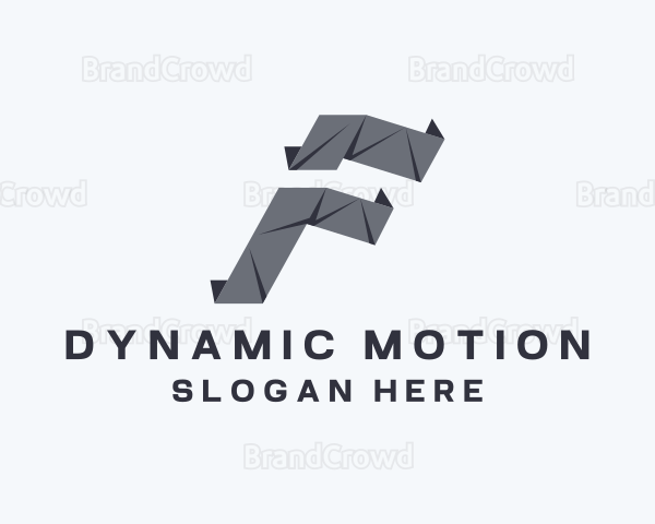 Creative Origami Media Letter F Logo