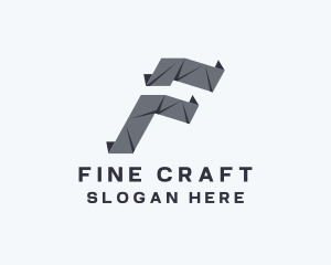 Creative Origami Media Letter F logo design