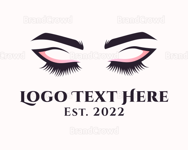 Cosmetic Eyelashes Salon Logo