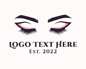 Glam - Cosmetic Eyelashes Salon logo design