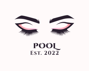 Cosmetic Eyelashes Salon logo design