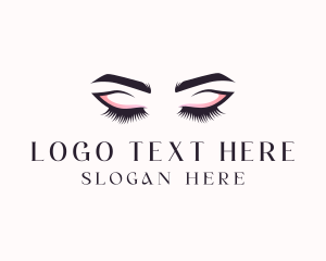 Eyeshadow - Cosmetic Eyelashes Beauty logo design