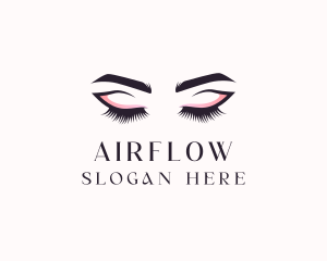 Cosmetic Eyelashes Beauty logo design