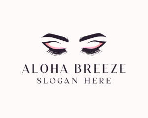 Cosmetic Eyelashes Beauty logo design