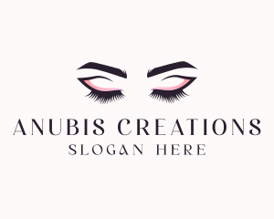 Cosmetic Eyelashes Beauty logo design