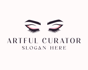 Cosmetic Eyelashes Beauty logo design