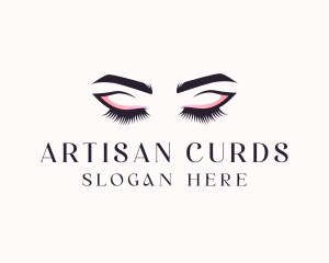 Cosmetic Eyelashes Beauty logo design