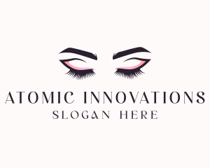 Cosmetic Eyelashes Beauty logo design