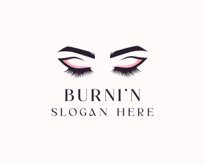 Cosmetic Eyelashes Beauty logo design