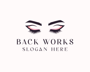 Cosmetic Eyelashes Beauty logo design