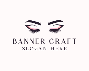 Cosmetic Eyelashes Beauty logo design