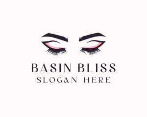 Cosmetic Eyelashes Beauty logo design