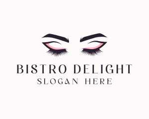 Cosmetic Eyelashes Beauty logo design