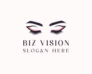 Cosmetic Eyelashes Beauty logo design