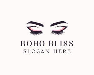 Cosmetic Eyelashes Beauty logo design