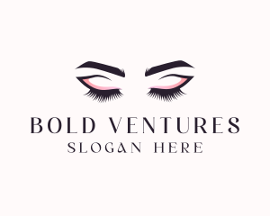 Cosmetic Eyelashes Beauty logo design