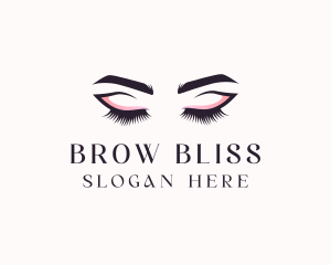 Cosmetic Eyelashes Beauty logo design