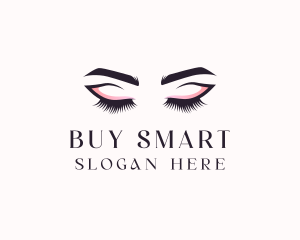 Cosmetic Eyelashes Beauty logo design