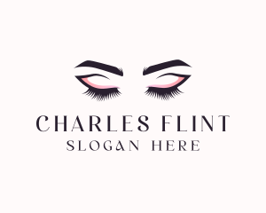 Cosmetic Eyelashes Beauty logo design