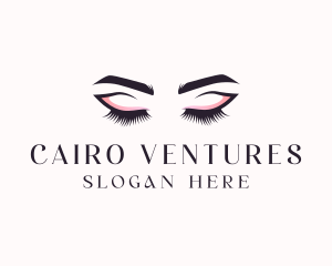 Cosmetic Eyelashes Beauty logo design