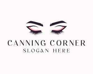 Cosmetic Eyelashes Beauty logo design