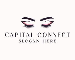 Cosmetic Eyelashes Beauty logo design