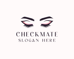 Cosmetic Eyelashes Beauty logo design