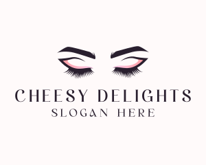 Cosmetic Eyelashes Beauty logo design