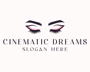 Cosmetic Eyelashes Beauty logo design